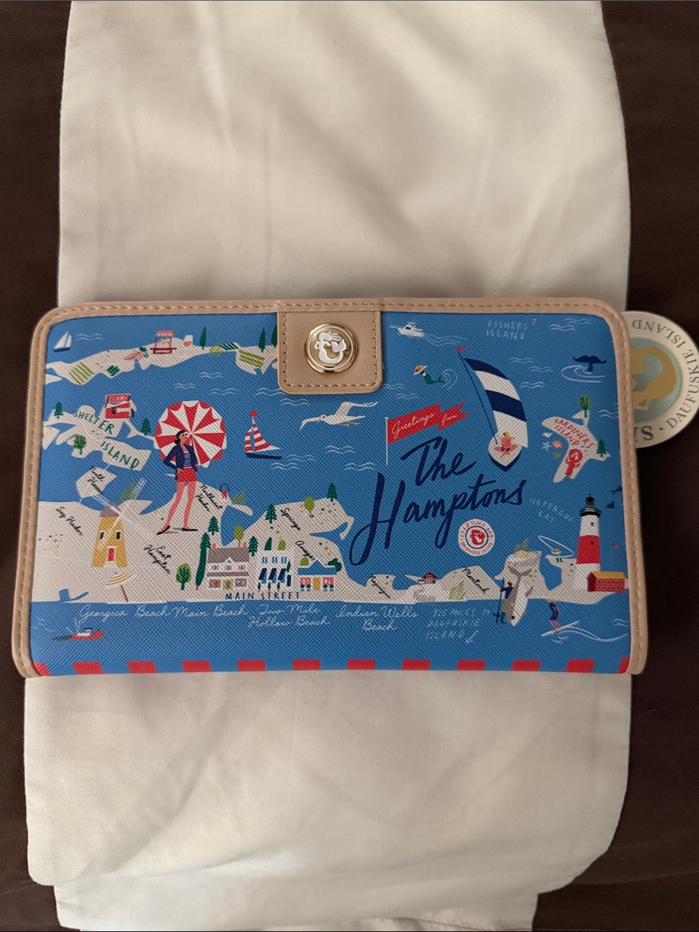 Spartina 449 HAMPTONS Wallet with Tan Trim